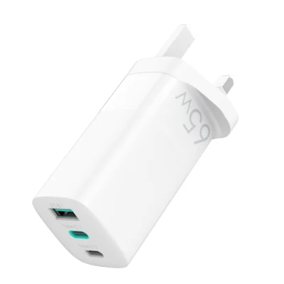 La mejor venta 65W a+C puerto Us/UK/EU enchufe cabeza de carga rápida para teléfono con CE FCC RoHS