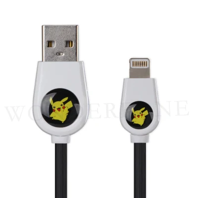 Cable de carga USB portátil rápido para teléfono móvil Android Ios Pokemon Go Design